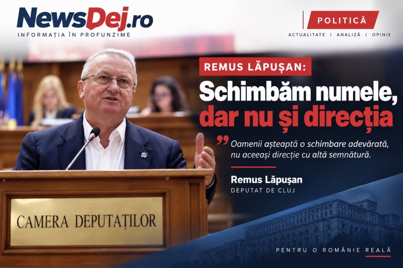 Remus Lăpușan, după desemnarea lui Siegfried Mureșan - „Schimbăm numele, dar nu și direcția”